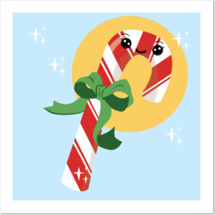Cute Candy Cane Posters and Art