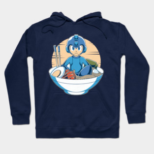 Blue Robot Ramen Hoodie