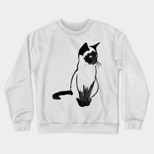 siamese cat Crewneck Sweatshirt