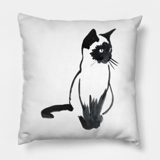 siamese cat Pillow