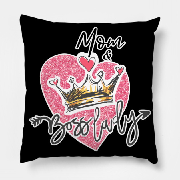 Mom Boss Lady Pillow by creative