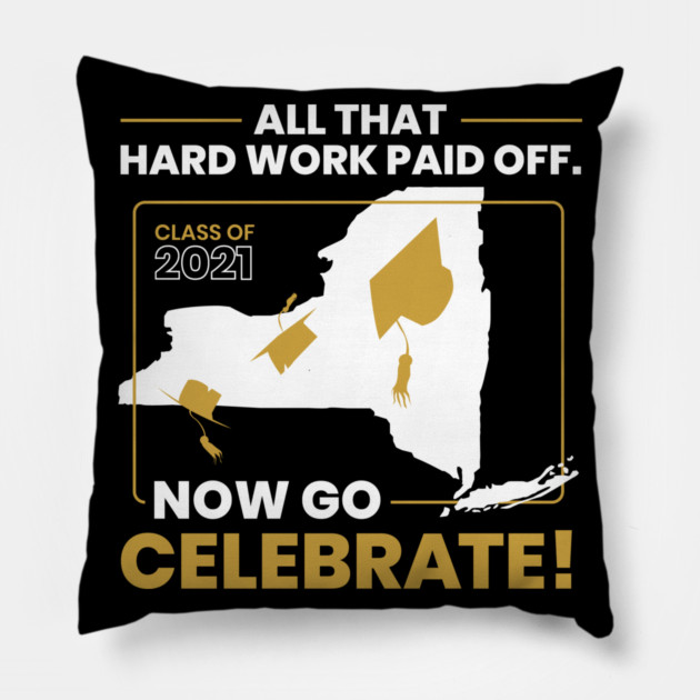 2021 New York Graduation Class Themed Cool Design design Pillow by creative