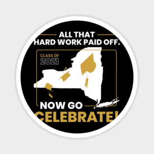 2021 New York Graduation Class Themed Cool Design design Magnet