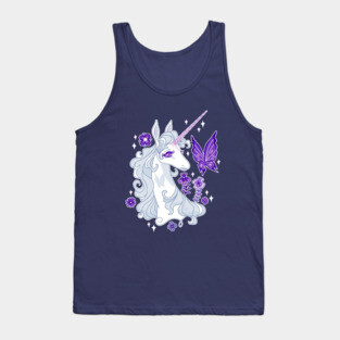 The Last Unicorn Portrait - Butterfly Whispers Tank Top