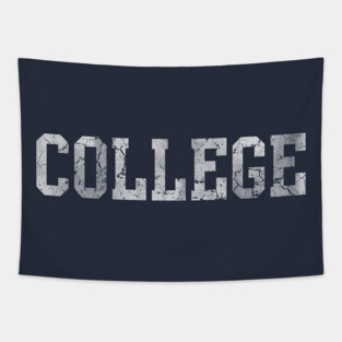 College Retro Tapestry