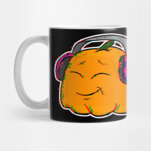 Vibe Halloween Glitch Anime Beat Lofi Vibes Pumpkin Mug