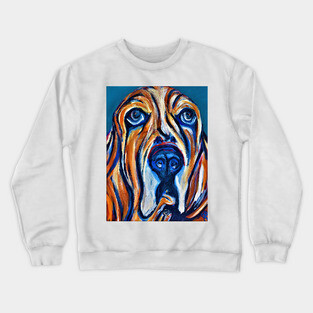 Basset Hound Face Crewneck Sweatshirt