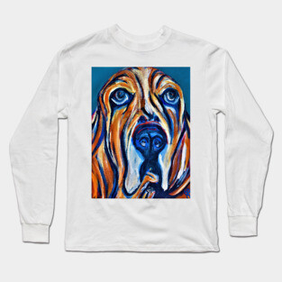 Basset Hound Face Long Sleeve T-Shirt
