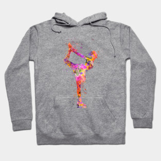 Figure skating in watercolor Hoodie