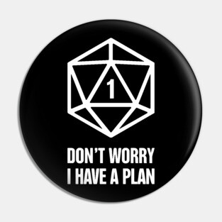 Funny d20 Roleplaying Game | Board Gaming Graphic Pin