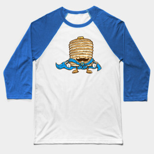 Captain Pancake's Mustache Baseball T-Shirt