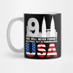 911 We Will Never Forget National Day Of Remembrance Mug