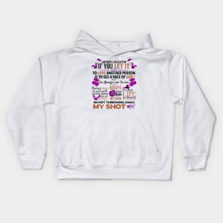 Broadway Quotes Kids Hoodie