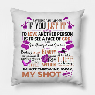 Broadway Quotes Pillow