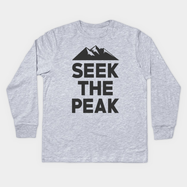 Seek The Peak Kids Long Sleeve T-Shirt by Cosmo Gazoo
