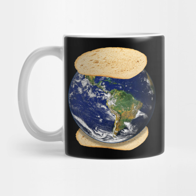 Earth Sandwich Funny Random Design by belownormal