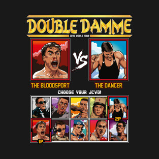 Double Damme - JCVD Jean Claude Van Damme VS T-Shirt