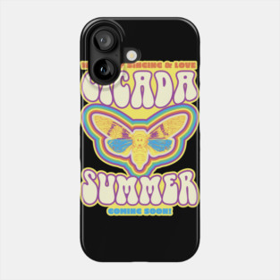 Cicada Summer Retro Vintage Art Meme design Phone Case
