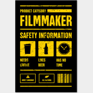 Funny Filmmaker Safety Information Posters and Art