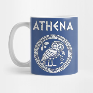 Athena Greek Goddess of Wisdom and War Athenian Owl Symbol Mug