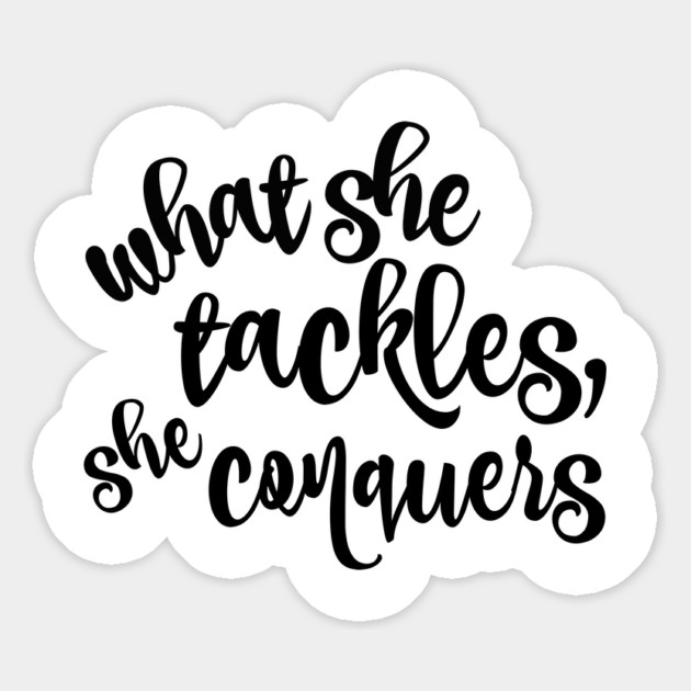 What she tackles, she conquers. Magnet by Stars Hollow Mercantile