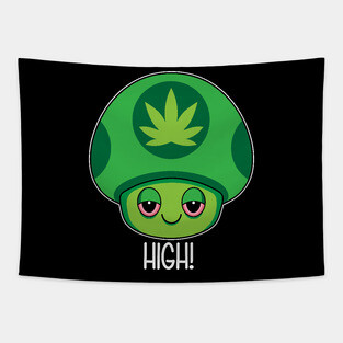 Weed Mushroom Tapestry