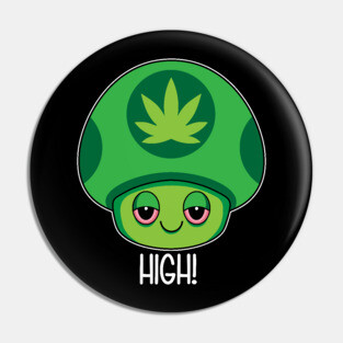 Weed Mushroom Pin