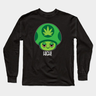 Weed Mushroom Long Sleeve T-Shirt