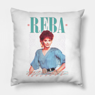 Reba // Vintage Faded 80s Style Fan Design Pillow