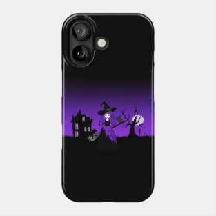 The Witching Hour! Purple Wiccan Pagan Cheeky Witch® Phone Case
