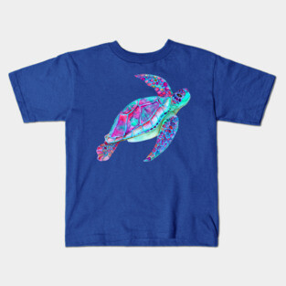 Swimming Sea Turtle Kids T-Shirt