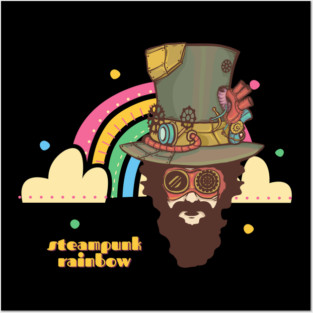 Steampunk Rainbow Posters and Art
