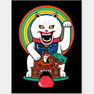 Haunted House Cat Posters and Art