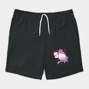 Birthday Girl! Unicorn 5th Birthday graphic design Gifts Shorts
