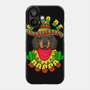 Cinco de Doggo Funny Dachshund Dog for Cinco de Mayo product Phone Case