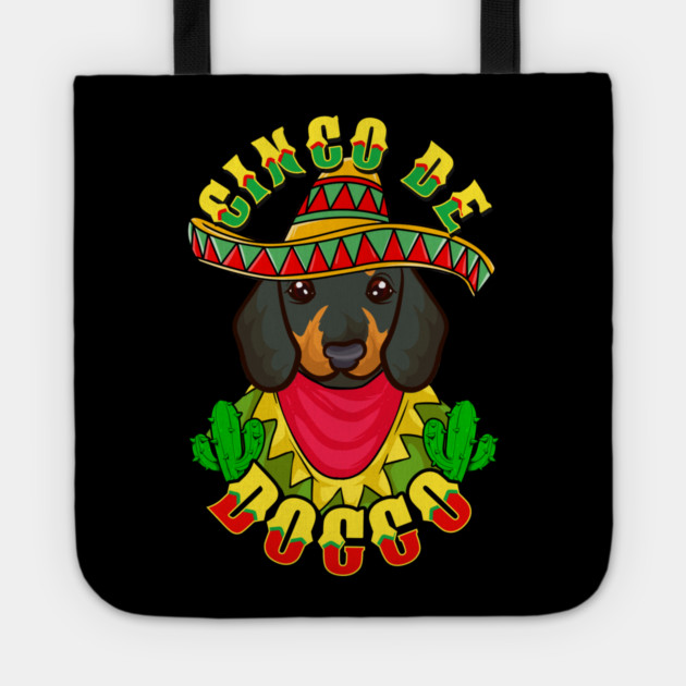 Cinco de Doggo Funny Dachshund Dog for Cinco de Mayo product Tote by creative