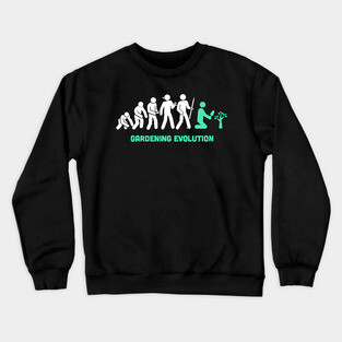 Funny Gardening Evolution Crewneck Sweatshirt