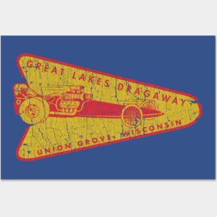 Great Lakes Dragaway 1955 Posters and Art