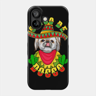 Cinco de Doggo Funny Shih Tzu Dog for Cinco de Mayo design Phone Case