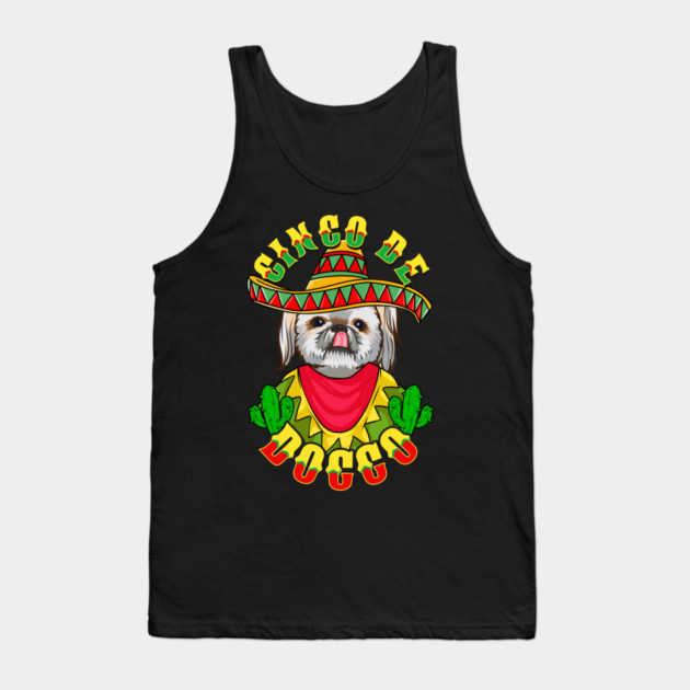 Cinco de Doggo Funny Shih Tzu Dog for Cinco de Mayo design Tank Top by creative
