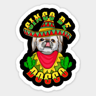 Cinco de Doggo Funny Shih Tzu Dog for Cinco de Mayo design Magnet