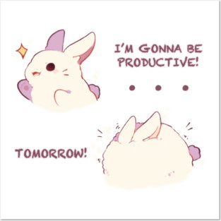 Productive Bunny Posters and Art