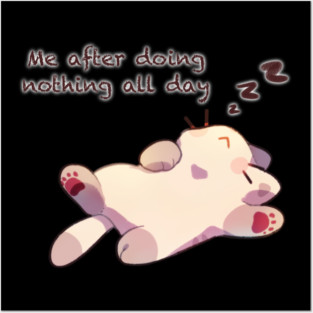 Lazy Kitty Posters and Art