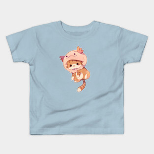 Axolotl Kitty Kids T-Shirt