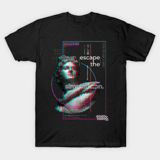 Modern 3D Art - Glitch Quote T-Shirt