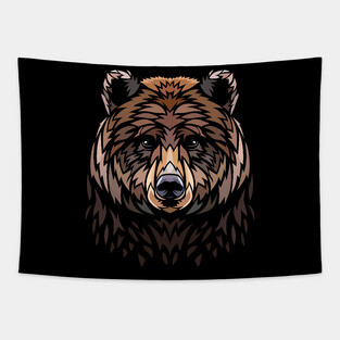 Tribal Bear Tapestry