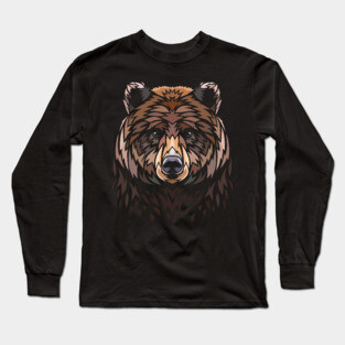 Tribal Bear Long Sleeve T-Shirt
