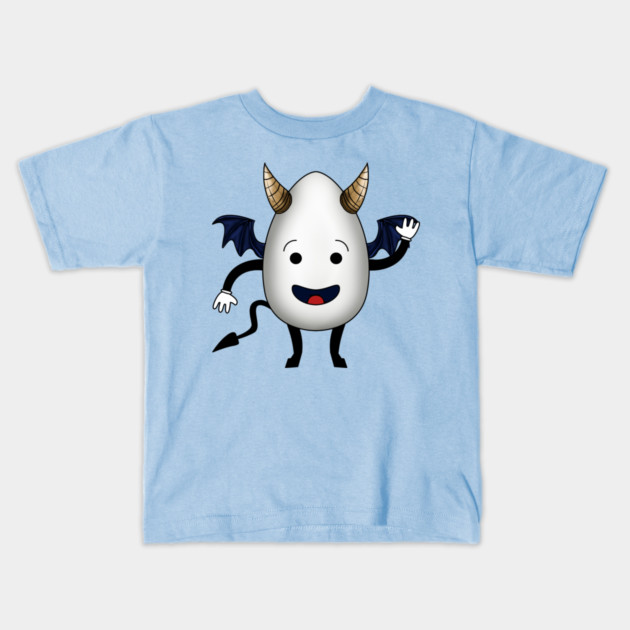 DEVIL EGG Kids T-Shirt by droidmonkey