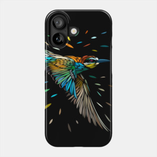 Tribal tropical sparrow Phone Case