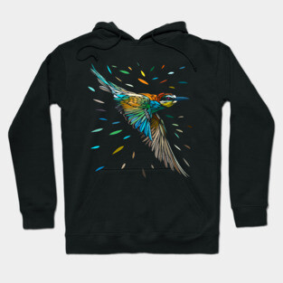 Tribal tropical sparrow Hoodie